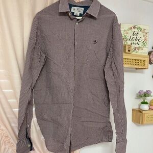 Mens button up dress shirt size Large